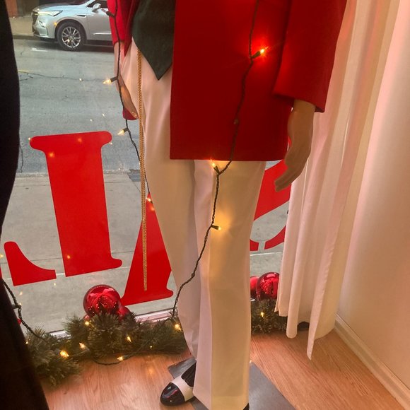 Red Long Tuxedo Coat - Valentines Jacket! - Picture 8 of 8